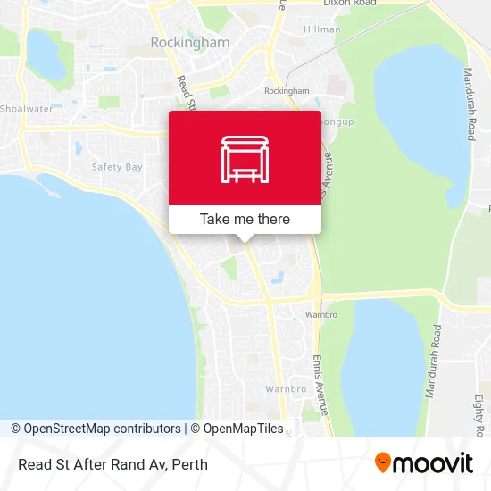 Mapa Read St After Rand Av