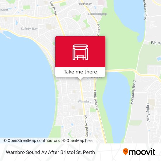 Warnbro Sound Av After Bristol St map
