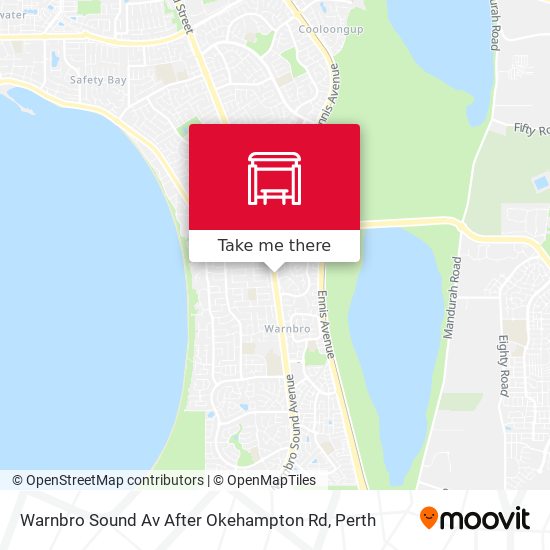 Warnbro Sound Av After Okehampton Rd map