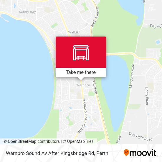 Mapa Warnbro Sound Av After Kingsbridge Rd