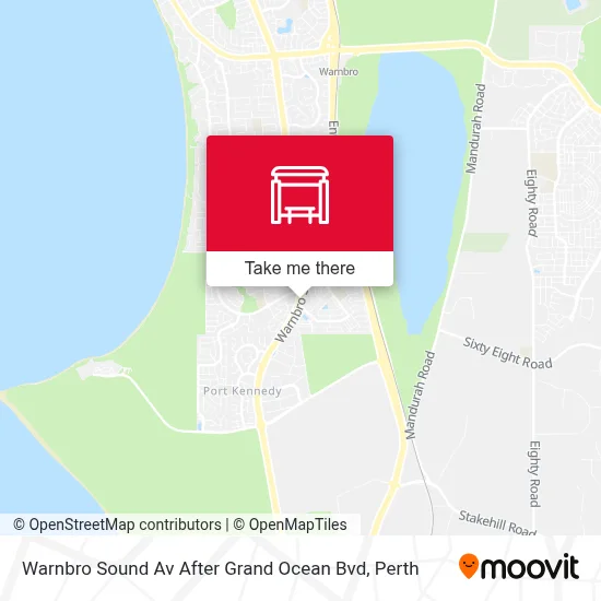 Mapa Warnbro Sound Av After Grand Ocean Bvd