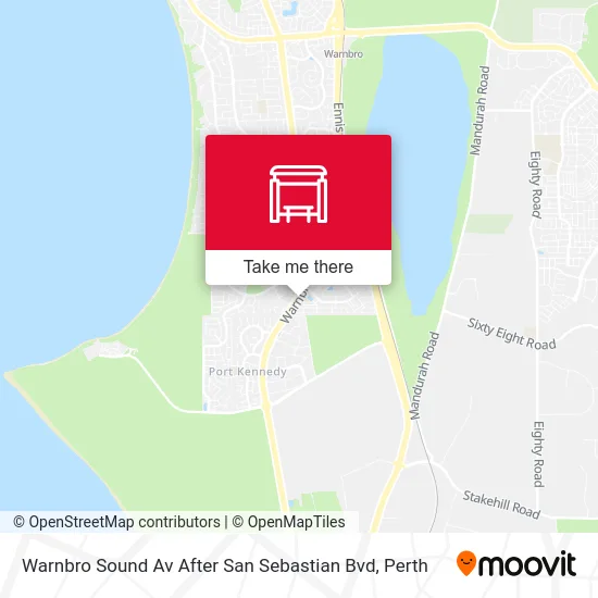 Mapa Warnbro Sound Av After San Sebastian Bvd