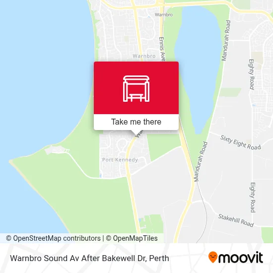 Mapa Warnbro Sound Av After Bakewell Dr