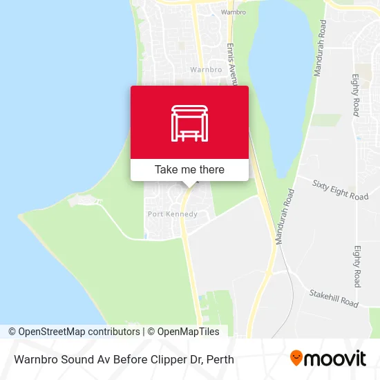 Mapa Warnbro Sound Av Before Clipper Dr