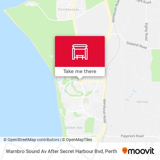 Warnbro Sound Av After Secret Harbour Bvd map