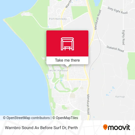 Mapa Warnbro Sound Av Before Surf Dr