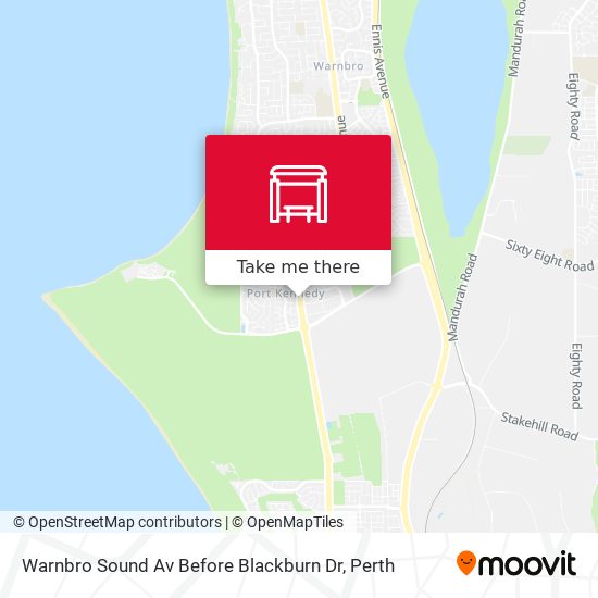 Warnbro Sound Av Before Blackburn Dr map