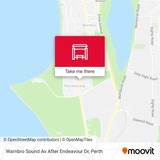 Mapa Warnbro Sound Av After Endeavour Dr