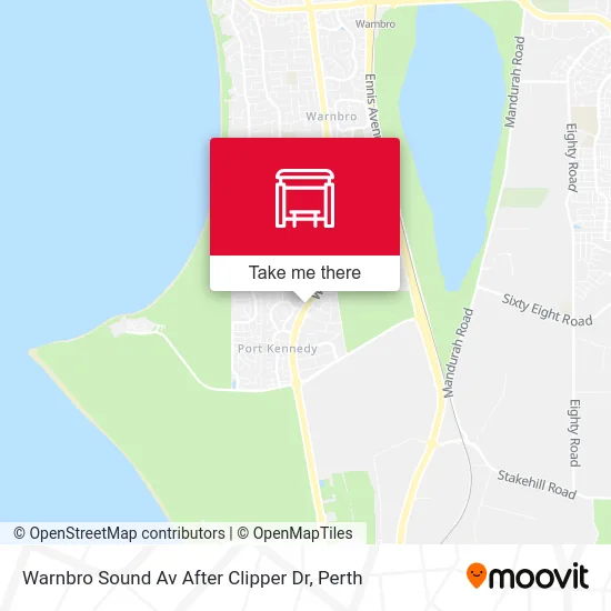 Mapa Warnbro Sound Av After Clipper Dr