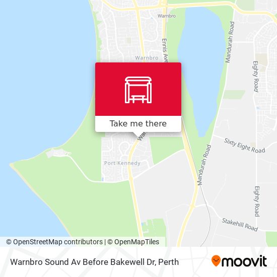 Warnbro Sound Av Before Bakewell Dr map