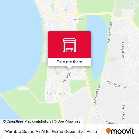 Mapa Warnbro Sound Av After Grand Ocean Bvd