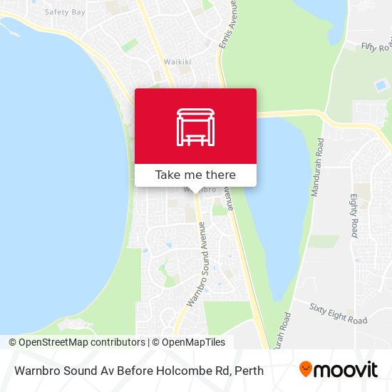 Warnbro Sound Av Before Holcombe Rd map