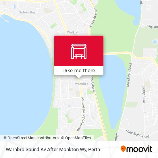 Warnbro Sound Av After Monkton Wy map