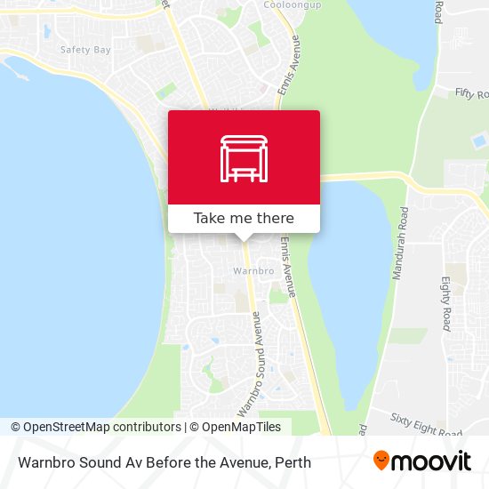 Warnbro Sound Av Before the Avenue map