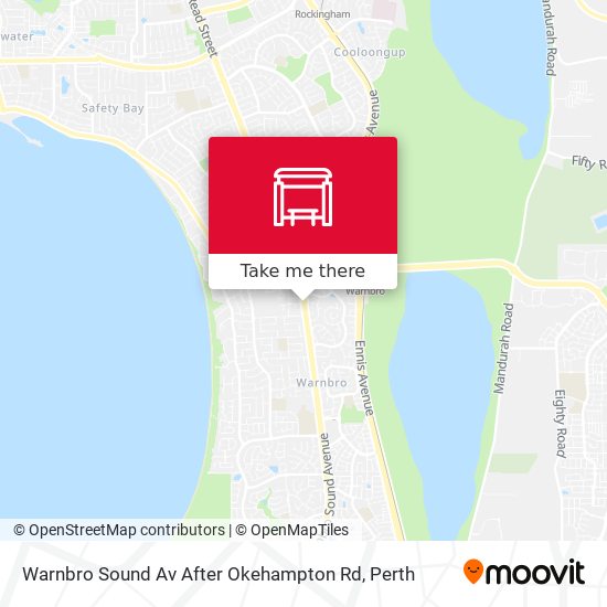 Warnbro Sound Av After Okehampton Rd map
