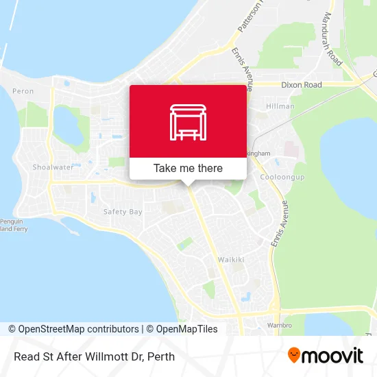 Mapa Read St After Willmott Dr