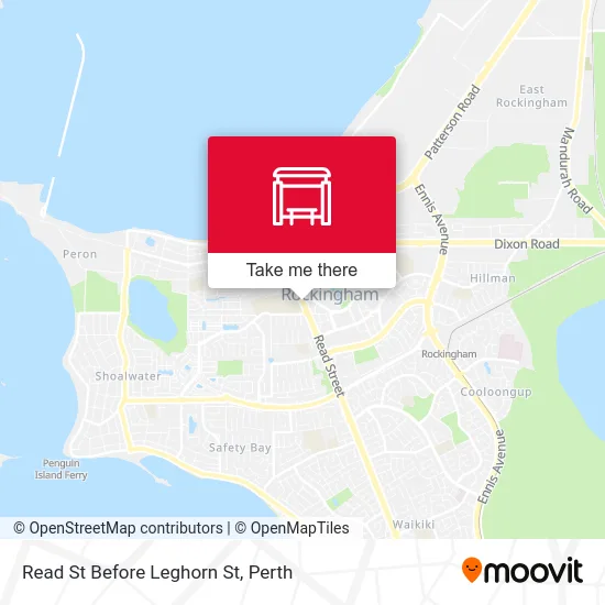 Mapa Read St Before Leghorn St