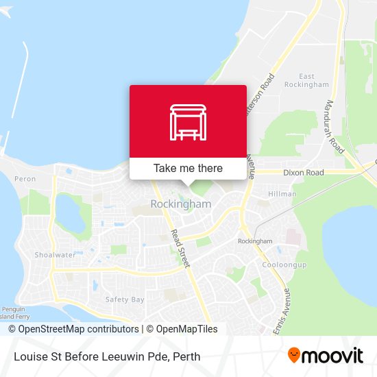 Louise St Before Leeuwin Pde map