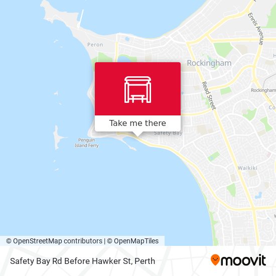 Safety Bay Rd Before Hawker St map