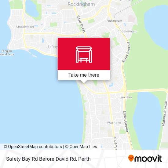 Mapa Safety Bay Rd Before David Rd