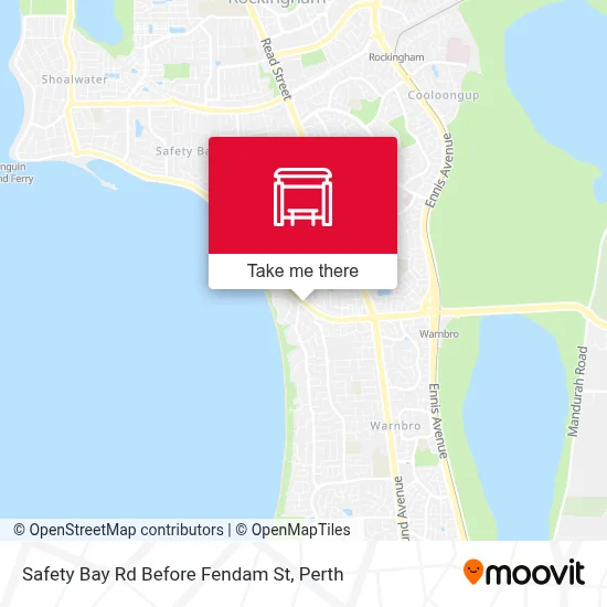 Mapa Safety Bay Rd Before Fendam St