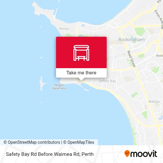 Mapa Safety Bay Rd Before Waimea Rd