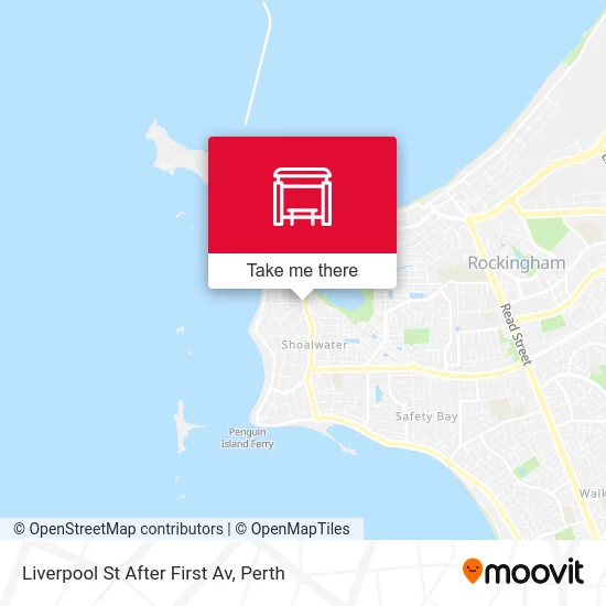 Mapa Liverpool St After First Av