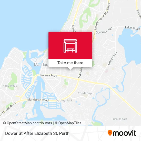 Mapa Dower St After Elizabeth St