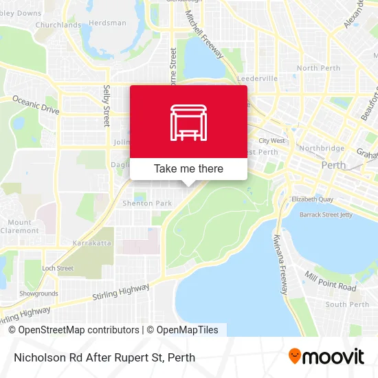 Mapa Nicholson Rd After Rupert St