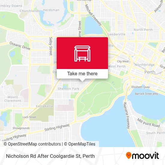 Mapa Nicholson Rd After Coolgardie St
