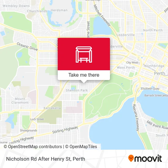 Mapa Nicholson Rd After Henry St