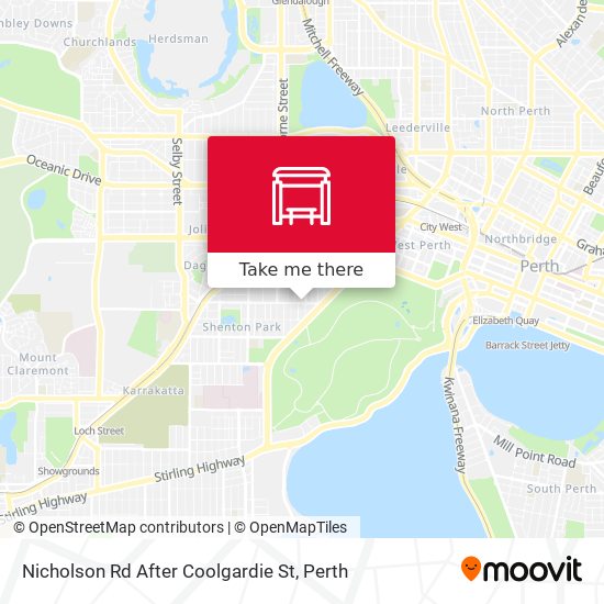 Nicholson Rd After Coolgardie St map