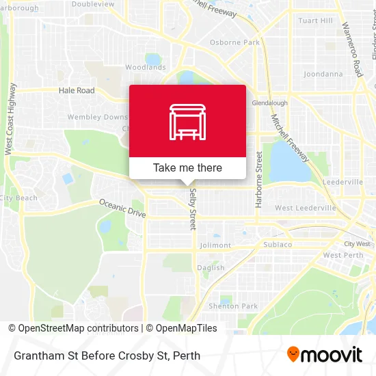 Mapa Grantham St Before Crosby St