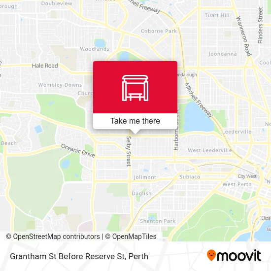 Mapa Grantham St Before Reserve St