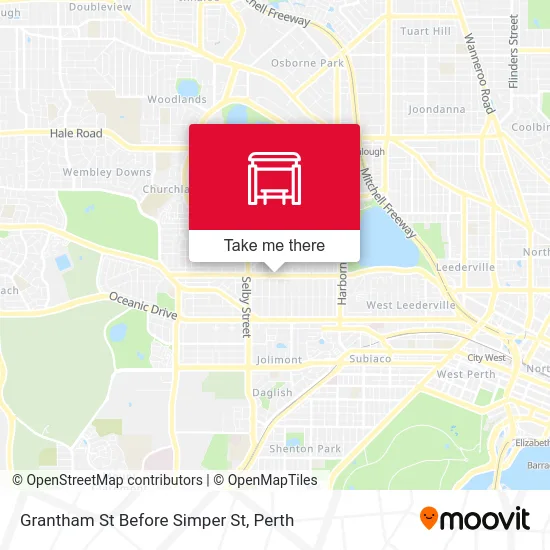 Mapa Grantham St Before Simper St