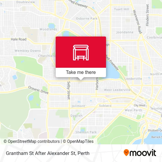 Mapa Grantham St After Alexander St