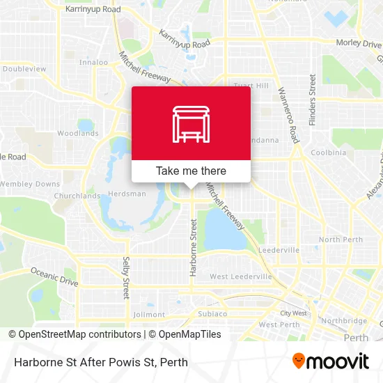 Mapa Harborne St After Powis St