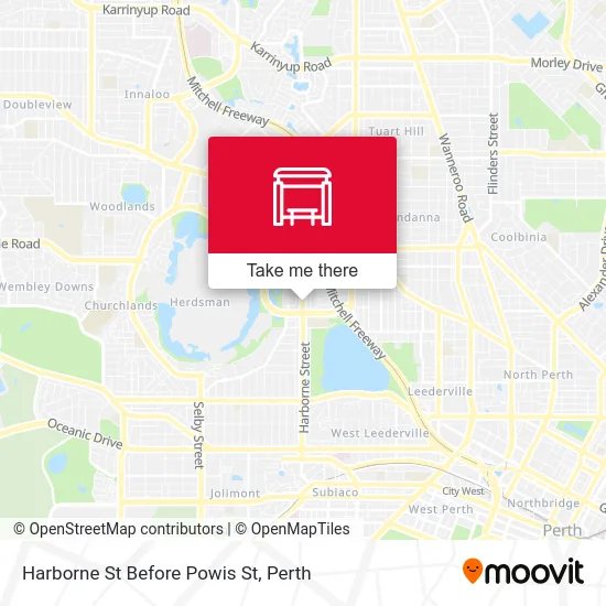 Mapa Harborne St Before Powis St