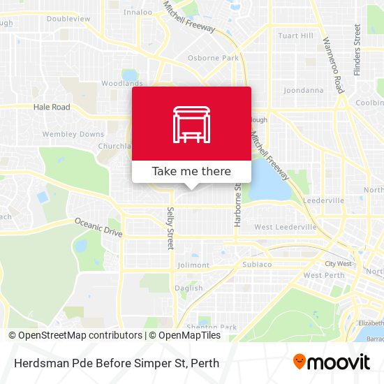 Herdsman Pde Before Simper St map