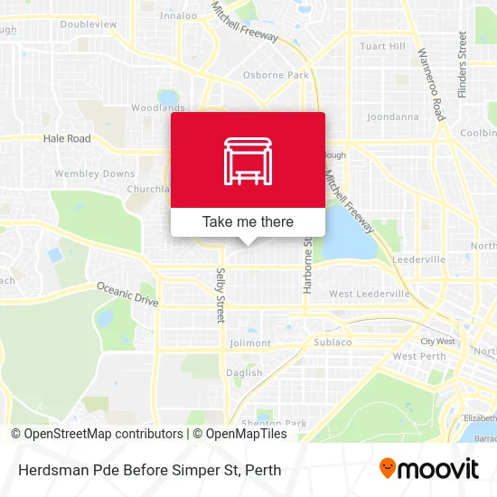 Mapa Herdsman Pde Before Simper St