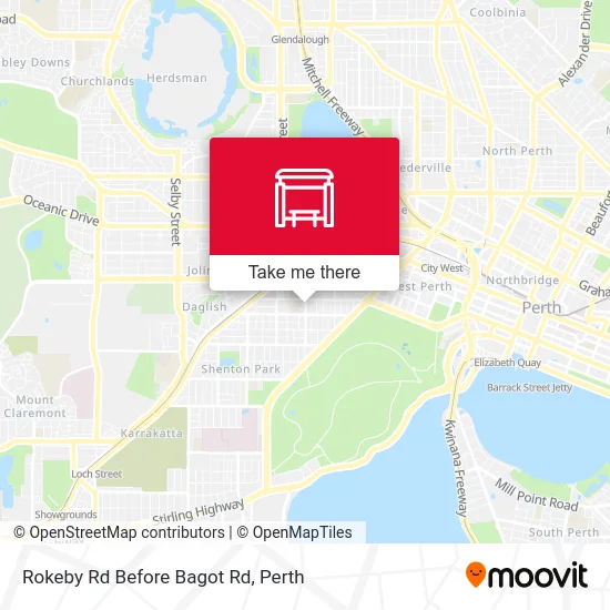 Mapa Rokeby Rd Before Bagot Rd