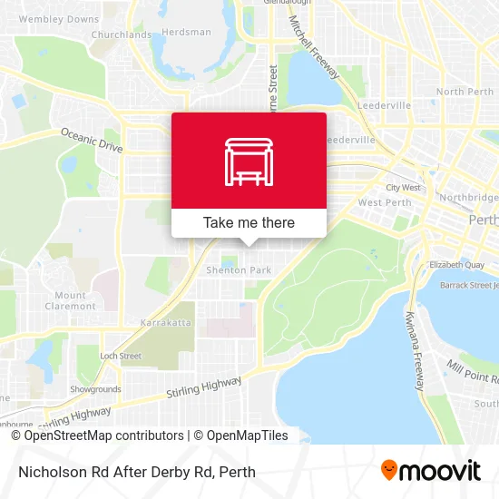 Mapa Nicholson Rd After Derby Rd