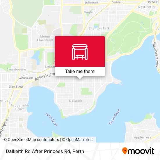 Mapa Dalkeith Rd After Princess Rd