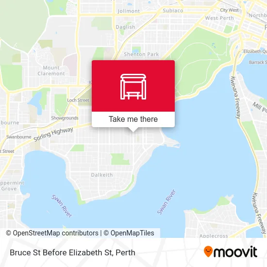 Mapa Bruce St Before Elizabeth St