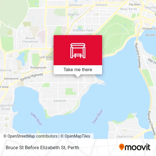 Mapa Bruce St Before Elizabeth St