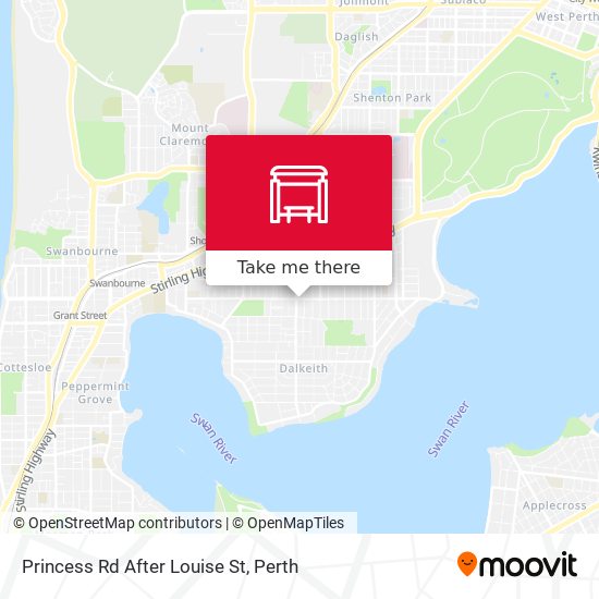 Princess Rd After Louise St map