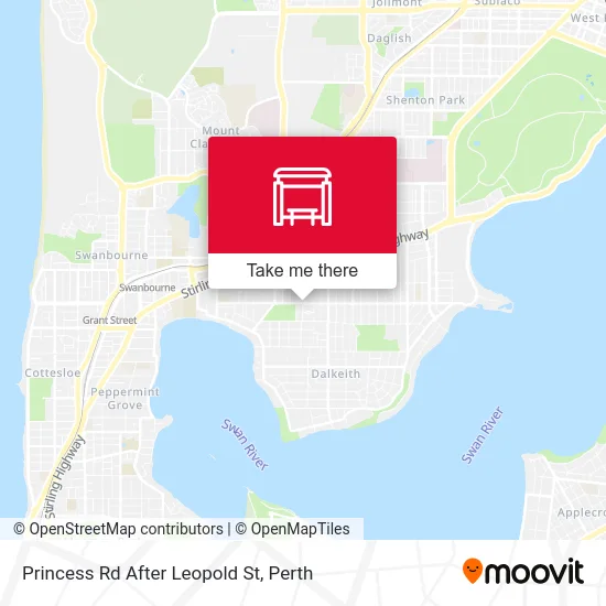 Mapa Princess Rd After Leopold St