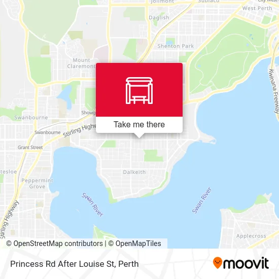 Mapa Princess Rd After Louise St