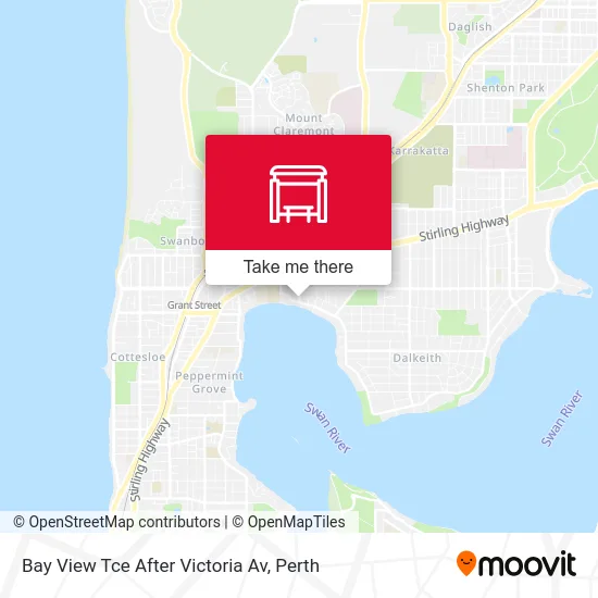 Mapa Bay View Tce After Victoria Av