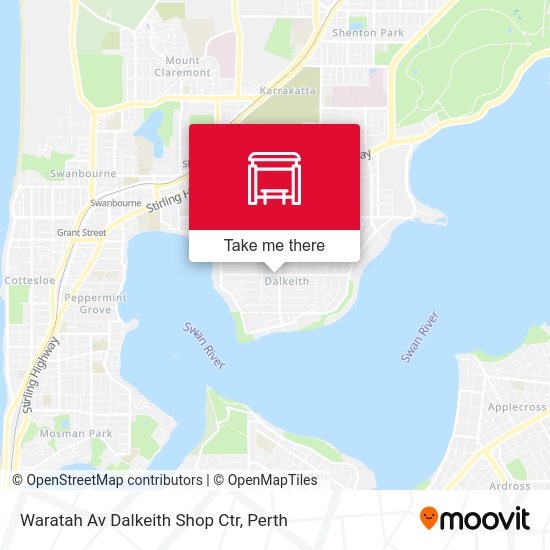 Waratah Av Dalkeith Shop Ctr map